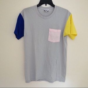 American Apparel Color Block Tee NWOT